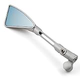 Cool Look Silver ToneTriangle Demon Blade Style CNC Machined Billet Aluminum Rearview... by Astra Security