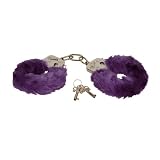 Produkt-Bild: Playhouse Eroflame PMS0720008 Furry Love Cuffs, Liebes-Handschellen, mit abnehmbaren Pl&uuml;schbez&uuml;gen, Purple