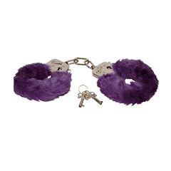 Playhouse Eroflame PMS0720008 Furry Love Cuffs, Liebes-Handschellen, mit abnehmbaren Pl�schbez�gen, Purple