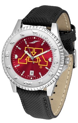 Minnesota Golden Gophers NCAA Mens Leather Anochrome Watch
