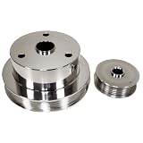 CHEVY TRUCK 4.3 V8 5.0 5.7 97-00 BILLET SERPENTINE PULLEY SET- POLISHED by CFR Performance