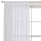 Home Trellis Applique Window Sheer - White