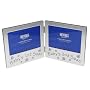 Baby 1st Scan & Babys 2nd Scan Twin Folding Photo Picture Frame Baby Christening Gift