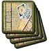 Retro Frames and Film - Set Of 4 Coasters - Soft