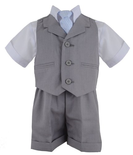 Gino Giovanni Baby-boys Summer Suit Vest Short Set
