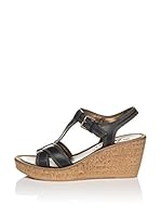 THE FLEXX Sandalias de cuña Foot Step (Azul Marino)