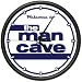 WELCOME to the MAN CAVE Wall Clock sports room gift