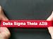 Delta Sigma Theta silicone wristband bracelet