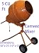 5 Cubic Feet Tall Portable Cement Concrete Mixer