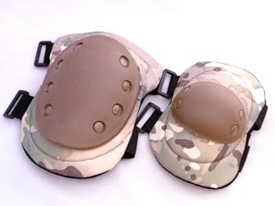 プロテクター エルボーパッド&ニーパッド サバイバルゲーム サバゲー 装備 カモフラージュ迷彩CP
