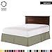 Nestl Green Bed Skirt Queen Size - Queen Bed Skirt 14 Inch Drop - Brushed Microfiber Bed Skirts - Hotel Quality Pleated Bed Skirt - Shrinkage & Fade Resistant