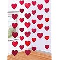 Foil Candy Hearts String Decoration Pk6
