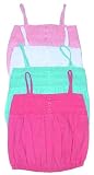 Girls' Knit Tank Top with Bubble Hem