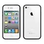 BUMPER / COVER PROFESSIONALE + 2 PELLICOLE PROTEGGISCHERMO PER APPLE IPHONE 4 4S - NERO