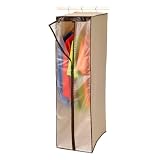 Deluxe Canvas Garment Closet with Leather Trim