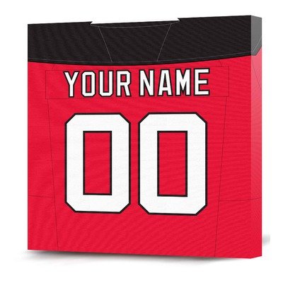 NHL New Jersey Devils Customizable Jersey Canvas Print (20 x 20)