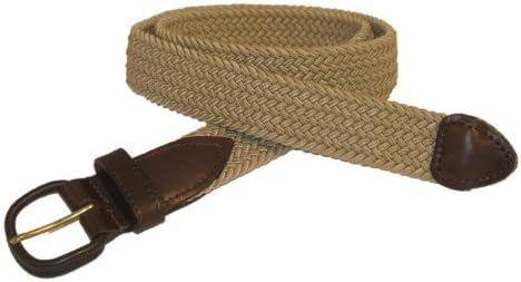 "Miami" Braided Elastic Belt Made in USA by Thomas Bates