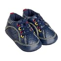Blue Zoo Baby Navy eyelet baby trainers