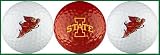 Iowa State University Cyclones Golf Balls 3 Piece Gift Set with NCAA College Sports Logos