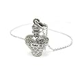 Miniature Crystal Perfume Bottle Pendant Necklace