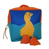 Little Packrats Duck Backpack. Preschool Kid's Backpacks. PVC free. 9"x9"x3".