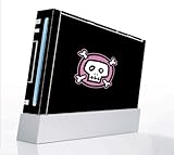 Pink Crossbones Decorative Protector Skin Decal Sticker for Nintendo Wii Co ....