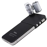 LED Light Microscope Micro Lens 60X for iPhone 4 4G 4S, Ideal for Jewelry Coins Stamps Antiques
