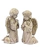 Set of 2 Inspirational Statuary Praying Boy and Girl Angel Garden Figures 10"