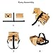 CreateGreat 3D Virtual Reality Cardboard Complete Kit V2.0 for Google Cardboard with Head Strap, Compatible with Android & Apple, Easy Setup. Fit for 3-6inch Screen (Natural)