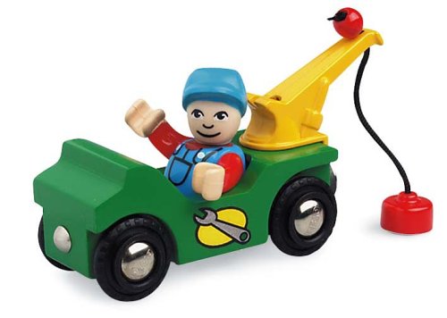 Childrens Toyshop  Toys : BRIO 33520 Wooden Railway System: Trusty Tow Truck
