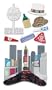 Jolees  Boutique Le Grande Dimensional Stickers, City New Year
