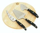 Review iOSSS  / Hevea wood cheese board and knives set