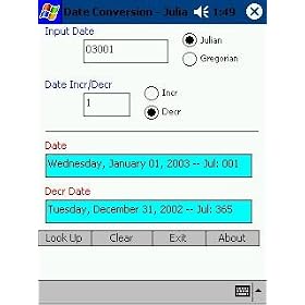 Gregorian/Julian Date Conversions