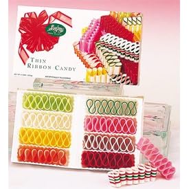 Christmas Thin Ribbon Candy 9 Ounce Gift Box