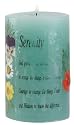 Serenity Prayer Scented Christian Pillar Candle