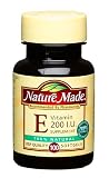 Nature Made Natural Vitamin E 200 IU Softgels, 100-Count Bottles (Pack of 3)