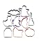 Wilton Halloween 9 Piece Color Anodized Cookie Cutter Set