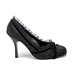 Pleaser Shoes Women's DAINTY-420, 3 1/2" Satin Pleated Pump, Available in 6 Colors