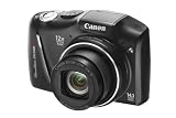 Canon PowerShot SX150 IS Digital Camera - Black (14.1 MP, 12x Optical Zoom) 3.0 inch LCD with Wide Viewing Angle