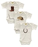 B-baby Trio SS Bodysuit Gift Set, 3 - 6m, Bronco Babies