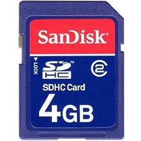 SanDisk 4 GB Class 2 SDHC Flash Memory Card SDSDB-4096-A11