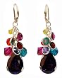 Multi Teardrop Cluster Earrings