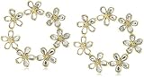 Isharya Daisy Circle Mirror Earrings