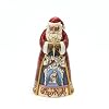 Jim Shore Heartwood Creek Santa Holding Nativity Star with Nativity Scene Figurine 10-Inch