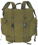 Canvas German Style Alpine Rucksack FULL SIZE - Military Spec - Unisex - Olive