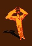 Figure Removing an Angry Mask - 60