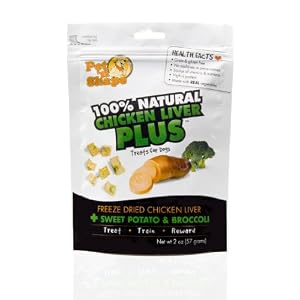 Click to buy Dog Training Treat: Pet 'n Shape Chicken Liver PLUS Sweet Potato & Broccoli from Amazon!