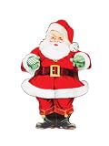 Pack of 2 Retro Santa Vintage Style Standing Christmas Yard Art Decorations 30