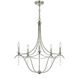 Crystorama Lighting 435-SA 5 Light Metro Chandelier