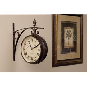 Double Side Grand Central Station Wall Clock